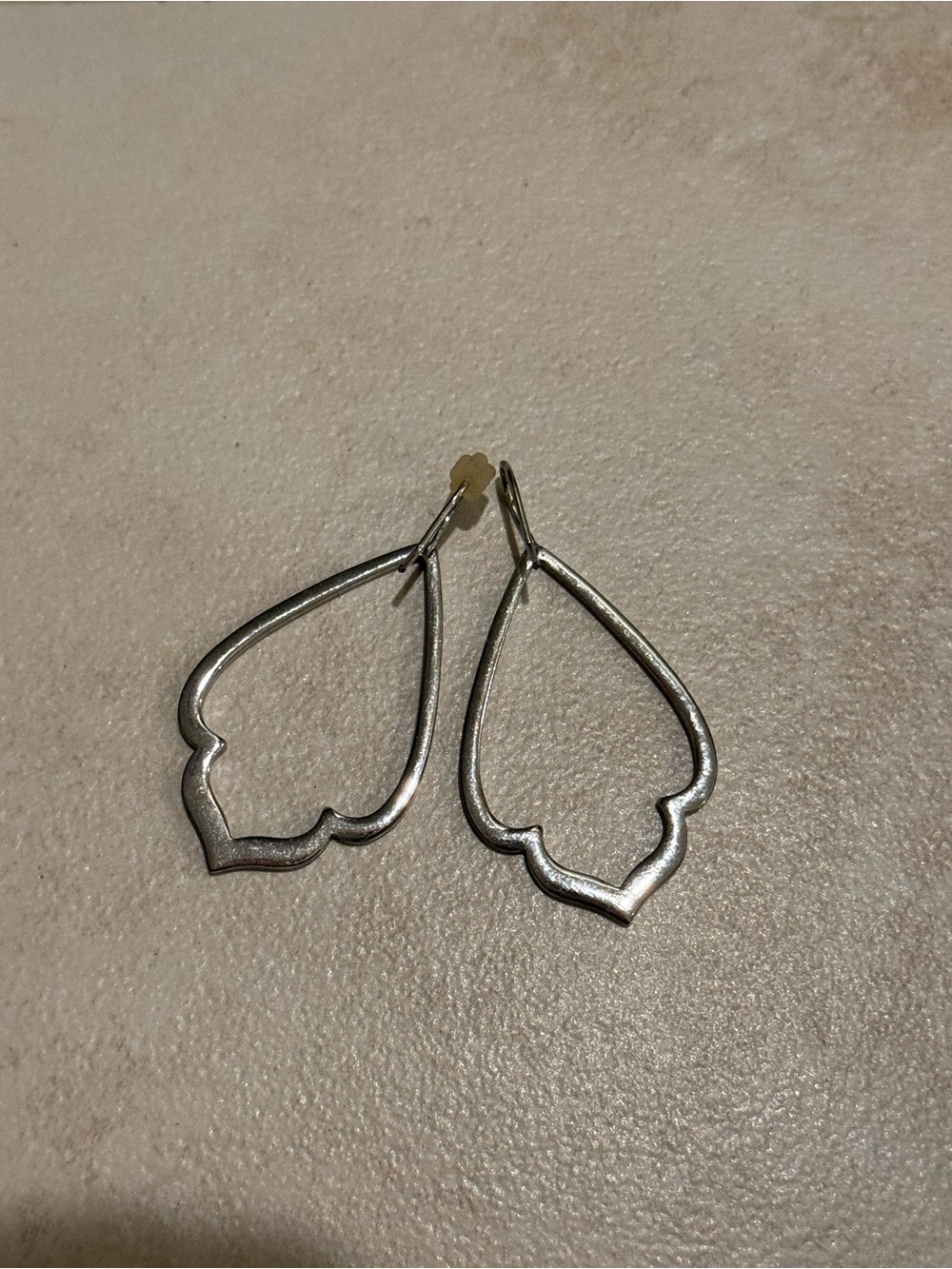 kate spade Silver Quatrefoil Drop Earrings